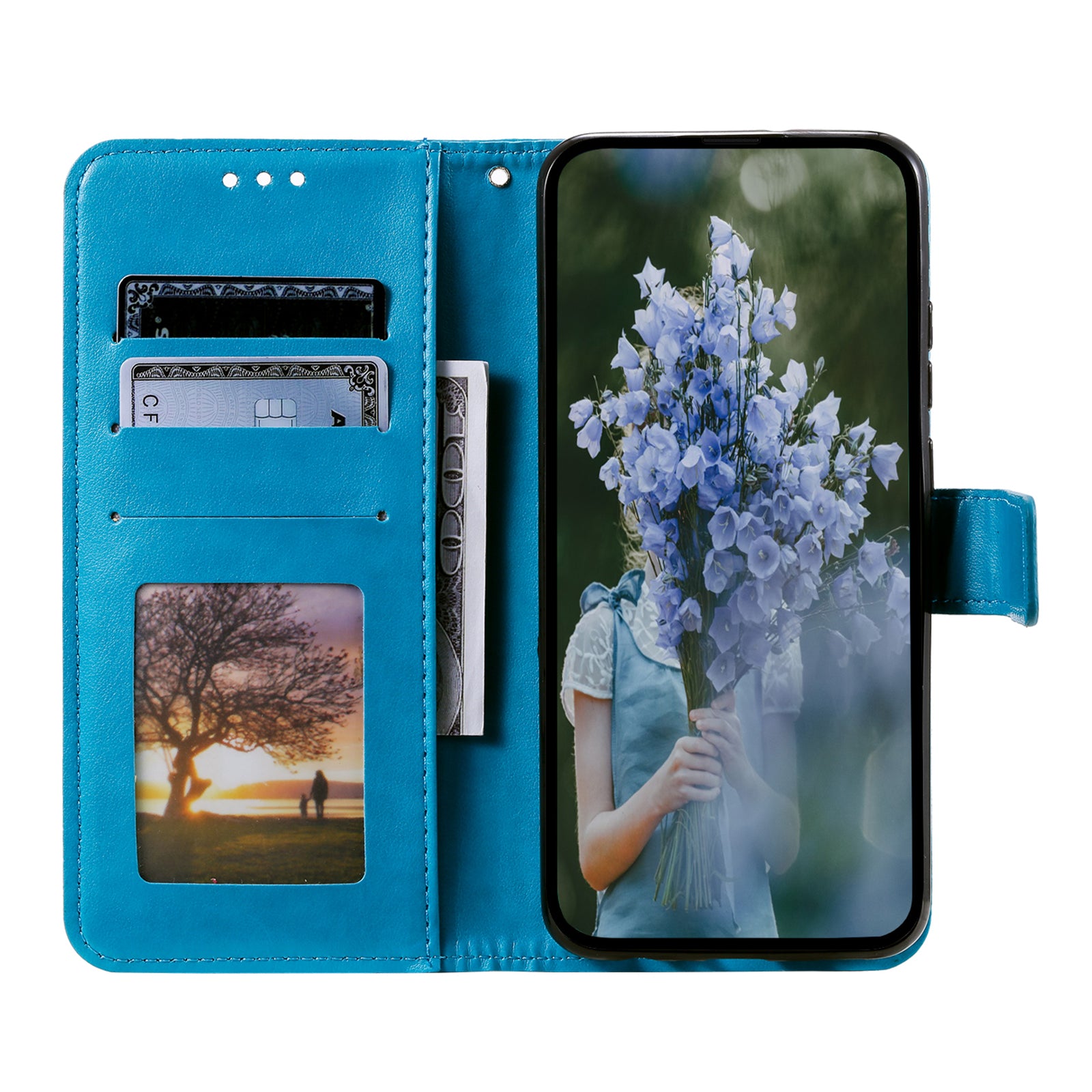 For Nokia C31 4G Mobile Phone Shell Imprinted Mandala Flower Pattern Wallet Stand Phone Cover Case with Strap For Nokia C31 4G Mobile Phone Shell Imprinted Mandala Flower Pattern Wallet Stand Phone Cover Case with Strap
